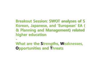 SWOT Analysis Korea: