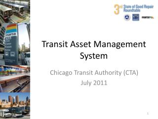 Transit Asset Management System