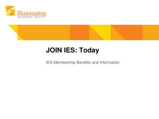 JOIN IES: Today