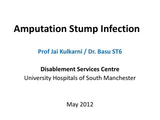 Amputation Stump Infection