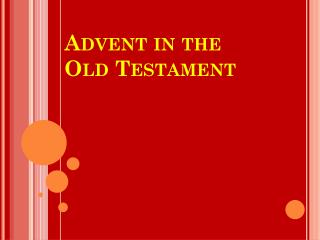 Advent in the Old Testament