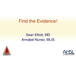 Find the Evidence!