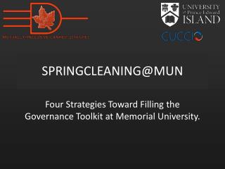 SPRINGCLEANING@MUN
