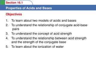To learn about two models of acids and bases