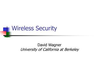 Wireless Security