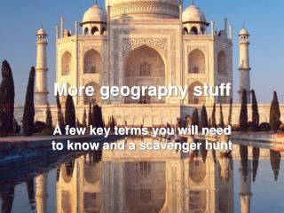More geography stuff