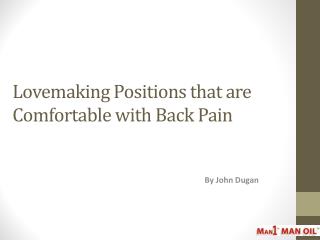 Lovemaking Positions that are Comfortable with Back Pain