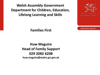 Welsh Assembly Government Department for Children, Education, Lifelong Learning and Skills