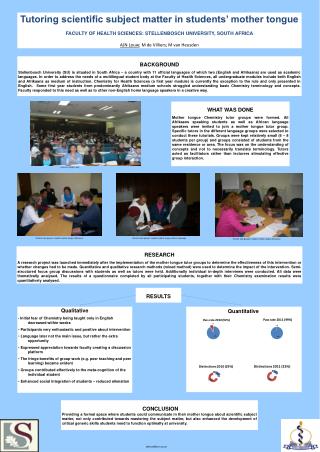 Tutoring scientific subject matter in students’ mother tongue