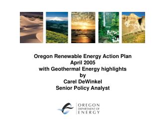 Oregon Renewable Energy Action Plan