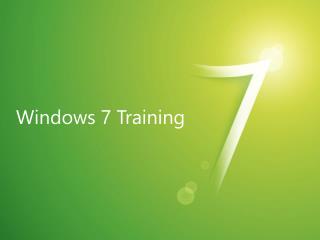 Windows 7 Training