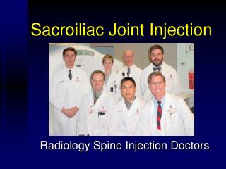 Sacroiliac Joint Injection