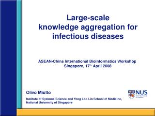 Large-scale knowledge aggregation for infectious diseases
