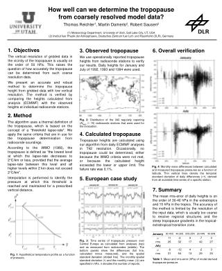 4. Calculated tropopause