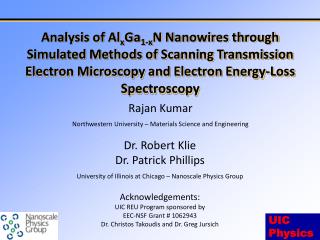 Rajan Kumar Northwestern University – Materials Science and Engineering