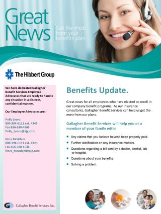 Benefits Update.