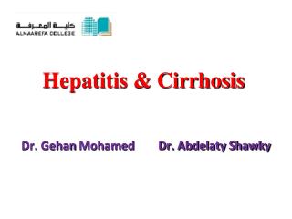 Hepatitis &amp; Cirrhosis