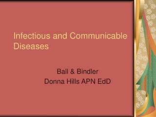 Infectious and Communicable Diseases