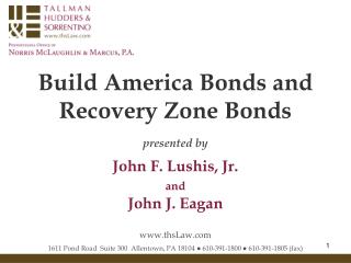 Build America Bonds and Recovery Zone Bonds