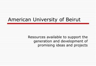 American University of Beirut