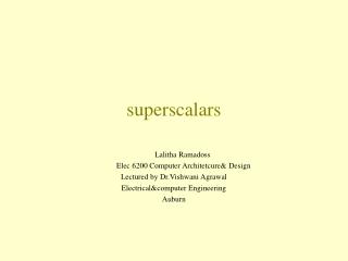 superscalars