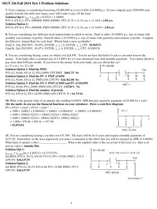 PMT = ?