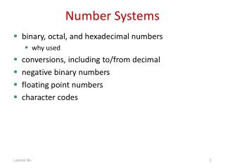 Number Systems