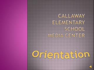 Callaway elementary school media center