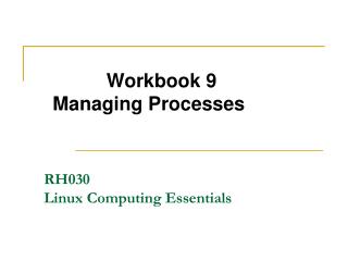 RH030 Linux Computing Essentials