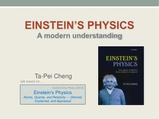 EINSTEIN’S PHYSICS