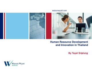 Human Resource Development and Innovation in Thailand