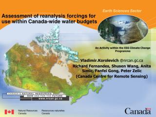Assessment of reanalysis forcings for use within Canada-wide water budgets