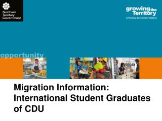 Migration Information: International Student Graduates of CDU