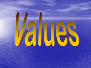 Values