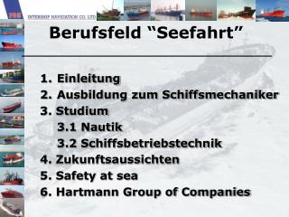 Berufsfeld “Seefahrt”