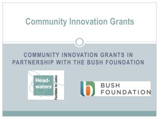 Community Innovation Grants