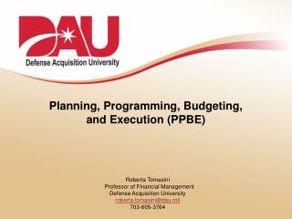 Planning, Programming, Budgeting, and Execution (PPBE)