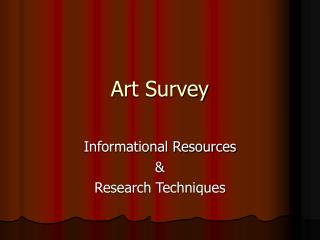Art Survey