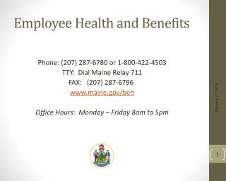 Employee Health and Benefits