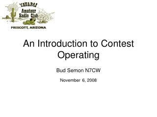 An Introduction to Contest Operating