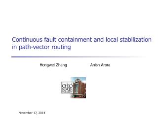 Continuous fault containment and local stabilization in path-vector routing