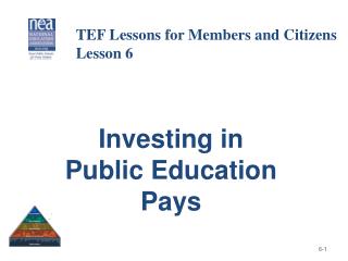 Investing in Public Education Pays