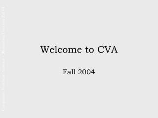 Welcome to CVA