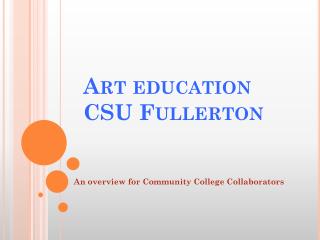 Art education CSU Fullerton