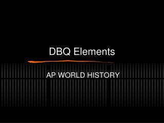 DBQ Elements