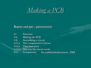 Making a PCB