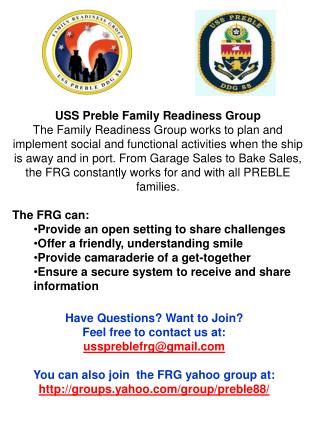 USS Preble Family Readiness Group