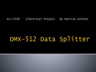 DMX-512 Data Splitter