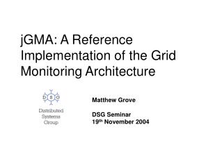 jGMA: A Reference Implementation of the Grid Monitoring Architecture