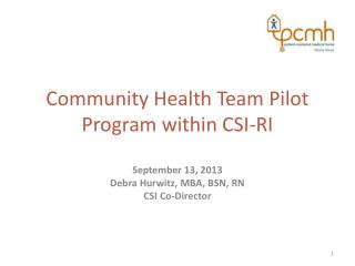 Community Health Team Pilot Program within CSI-RI